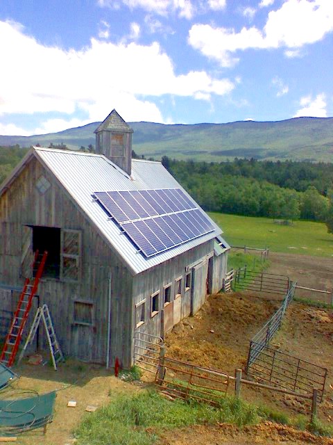 3.8 kW Barn Mounted Array (2007)